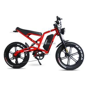 Motor de buje trasero para adultos, bicicleta eléctrica de velocidad máxima de 45 km/h, con suspensión Dual