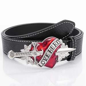 <span class=keywords><strong>Ceinture</strong></span> en alliage PU en plastique pour hommes, style punk vintage européen et américain, <span class=keywords><strong>ceinture</strong></span> de piercing à une flèche - Product Image 6