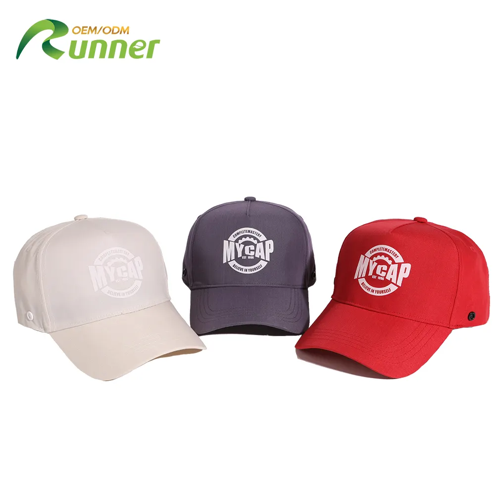 Corredor Nova Inovação Relaxado Unisex Bonés De Beisebol Personalizado Por Atacado Esporte Logotipo OEM BSCI Chapéus Gorras