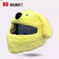 CQHZJ Vente en gros Housse de casque de moto en peluche motif dessin animé
