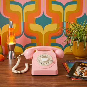 Téléphone <span class=keywords><strong>fixe</strong></span> rétro à cadran rotatif en ABS de style antique avec sonnerie mécanique – Téléphone filaire traditionnel – Vente en gros - Product Image 2