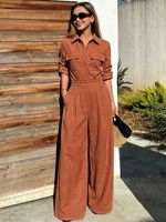 Vente en gros directe usine OEM & ODM – Nouvelle combinaison cargo à revers pour femme, collection automne