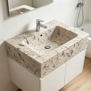 Premium Modern Polished Natural <b>Stone</b> White Rose Granite Slab Cut-To-Size Durable for Kitchen Bathroom Outdoor - Product Image 5