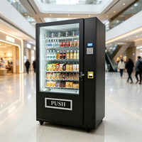 Station de vente automatique de boissons et de collations avec surveillance à distance de l'inventaire et verrouillage antivol