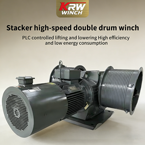 הרמת מסך כפול במהירות גבוהה תוף winch עם מנוע לתפור & חבל חריץ-להתאמה אישית - Product Image 3