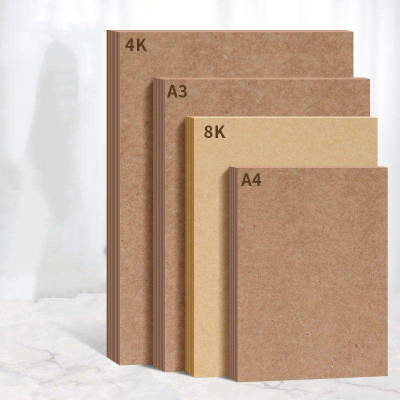 Kraft Paper Printing Cover Paper Thick and Hard Kraft Cardboard for Kindergarten Handmade Paintings and Origami