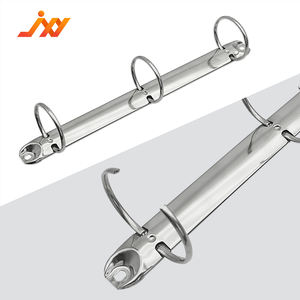 仿古金属3环镍表面处理文件夹形状活页夹多色笔记本相册工厂批发办公归档 - Product Image 6