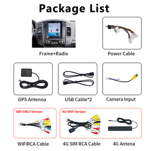 شاشة لمس عمودية لنظام أندرويد 13 للسيارة مع راديو ومشغل كاربلاي تلقائي لميتسوبيشي باجيرو 2007~2020 مع كاميرا احتياطية AHD ومسجل فيديو رقمي - Product Image 2