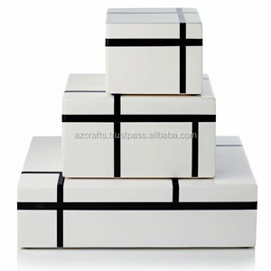 Caja de Joyería de Resina Moderna Personalizable Hecha a Mano de Alta Calidad, Estilo Indio, Embalaje de Joyería de MDF - Product Image 2