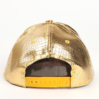 Casquette de baseball ajustable à 6 panneaux en cuir style hip-hop européen et américain, ornée de strass en forme de signe dollar pour homme
