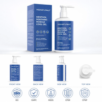 Gel Apaisant et Rafraîchissant pour les Muscles, Soulagement des Douleurs Musculaires et Articulaires pour Genoux, Cou, Hanches, Épaules, et Douleurs Dorsales Simples, Incolore, au Menthol