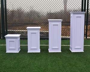 Sıcak satış beyaz PVC roma sütun yol kurşun çiçek düğün etkinlikleri için avrupa SPS romantik karton süslemeleri standı - Product Image 4