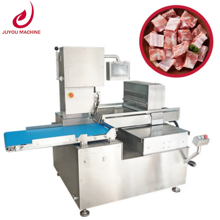 210 vốn tự động thương mại điện nhỏ thịt dê Slicer Cutter ban nhạc cho xương và cắt đông lạnh thịt xương đã thấy máy