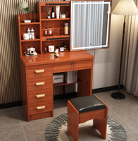 Mobilier moderne intelligent Coiffeuse de princesse multifonctionnelle Coiffeuse d'entrée avec chaise miroir Table intelligente