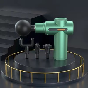 Pistolet de massage électronique portatif manuel avec contrôle filaire pour stimulation musculaire par percussion des tissus profonds, coloré, taille moyenne - Product Image 2