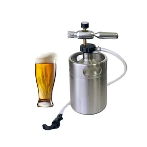 Recipiente tipo S Speal 2l 3.6l 4l 5l 10l de aço inoxidável para fermentação de cerveja, mini barril vazio