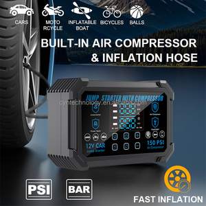 Arrancador de Coches Portátil de 12V con Banco de Energía para Neumáticos - 2000A de Corriente, Batería de Polímero de Litio, 7 BAR, A27, con Compresor de Aire - Product Image 5