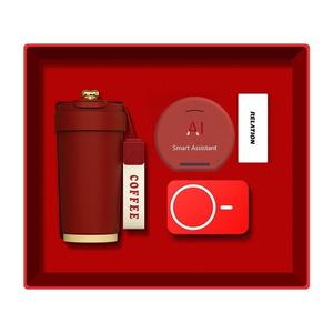 Juegos de regalo de vacaciones todo en uno con logotipo personalizado PU Notebook Metal Pen USB Power Bank Thermos Cup Altavoz <span class=keywords><strong>Bluetooth</strong></span> - Product Image 1