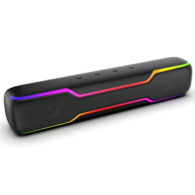 New Design 16W Sound Bluetooth Sound bar Speaker RGB Light Wireless Portable Speaker for Computer