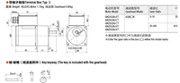 Moteur à induction micro-réducteur 220V 25W 4IK25GN-C/4GN15K ac