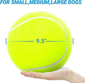 Sıcak satış 9.5 "dev kauçuk şişme köpek topları büyük İmza Jumbo tenis topları - Product Image 4
