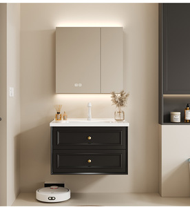 Bathroom Vanity with Large Soft Closing Drawer Nature Wood US Warehouse Dropshipping Free Shipping USA Modern Floating - Product Image 5