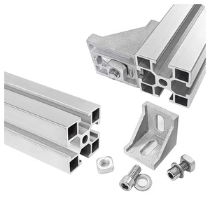 Tiêu chuẩn quốc gia 4040 công nghiệp nhôm hồ sơ khung 40x40 xe đẩy dòng bàn làm việc KỆ NHÔM hồ sơ - Product Image 5