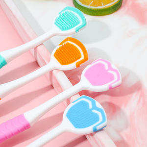 Limpiador de Lengua Multifuncional de Doble Efecto, Cepillo de Limpieza y Raspador de Lengua de Silicona con Cerdas Suaves - Product Image 3