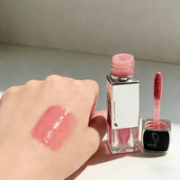 Gloss à lèvres liquide hydratant fruité végétalien avec ingrédients minéraux, gloss à lèvres minéral