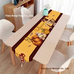 Para Amazon Cross-Border Nuevo Festival de fantasmas de Halloween Mantel de calabaza Camino de mesa irregular para el hogar para reuniones familiares - Product Image 2