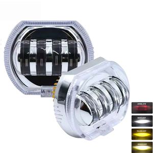 Faro LED H4 Devil Eye de 2.5 pulgadas, 30W, 12V-80V, impermeable, 3000 lúmenes, 6000-6500K, luz de conducción para motocicleta, ojo de ángel - Product Image 1