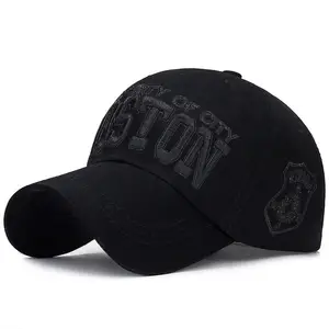 Venta al por mayor de 6 paneles de alta calidad personalizado 3D bordado logotipo Gorras deportivas moda algodón hip hop ajustado gorras de béisbol para los hombres