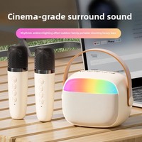 XTAURI Nouveau Mini Haut-Parleur Sans Fil Portable Tout-en-un Système Karaoké Domestique pour Haut-Parleur 5.0 Extérieur Cadeau Transfrontalier 500-1000mAh