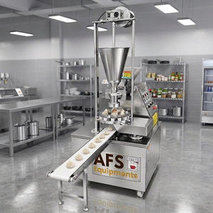 เครื่องทำเกี๊ยวสแตนเลส AFS Equipments 380V แบบมีมอเตอร์ 4 ล้อ สไตล์วินเทจคลาสสิก สำหรับธุรกิจจัดเลี้ยงในร่ม - Product Image 3