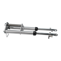 Kits de fourche avant CRF50 argentés avec colliers de serrage pour roues à tambour