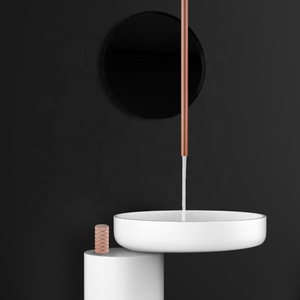 Rubinetto di Lusso per <span class=keywords><strong>Lavabo</strong></span> da Hotel, Design Verticale <span class=keywords><strong>a</strong></span> Soffitto, Miscelatore <span class=keywords><strong>a</strong></span> Goccia d'Acqua per <span class=keywords><strong>Lavabo</strong></span> Sospeso - Product Image 1