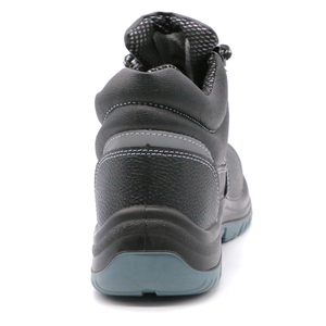 ENTE SAFETY Split Embossed Leather <strong>Waterproof</strong> Steel Toe Puncture-proof Construction Industrial Safety Shoes