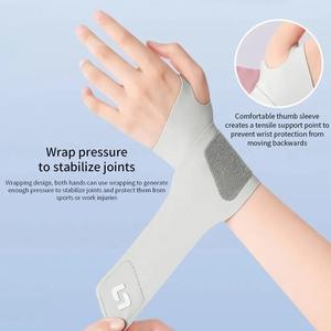 Attelle de poignet respirante, stabilisateur de <span class=keywords><strong>pouce</strong></span> et de poignet <span class=keywords><strong>pour</strong></span> entorses et syndrome du canal carpien, soutien efficace du poignet - Product Image 4