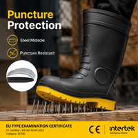 Bottes de sécurité antistatiques isolées en PVC, embout en acier, imperméables, pour travaux industriels