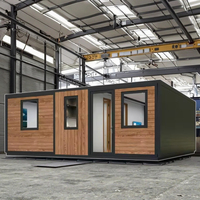Maison préfabriquée à faible coût Structures en acier Bâtiments à ossature Villa de luxe moderne 1 chambres à coucher Maisons conteneurs préfabriquées modulaires