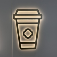 Letreros de Metal 3D de luz Premium retroiluminada, letrero de letras luminosas LED personalizado, logotipo de personajes luminosos LED de Metal impermeable para negocios