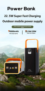 PD22.5W พาวเวอร์แบงค์กันน้ำ ความจุสูง 50000-90000mAh ชาร์จเร็ว พร้อมพอร์ต Type-C และ AC Input - Product Image 2