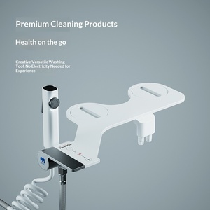 Phito OEM/ODM – Nouvelle fixation de siège de toilette bidet auto-nettoyante, écologique, en plastique ABS, sans électricité, avec double buses rétractables pour salle de bain - Product Image 1