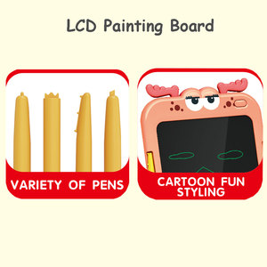 2 ila 4 yıl diğer eğitici oyuncaklar LCD yazma tableti çocuklar için renkli ekran beraberlik LCD yazma pedi Doodle kurulu - Product Image 4