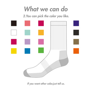 Custom Logo <b>Socks</b> Unisex Half Full Terry <b>Socks</b> – Custom Design Cozy Crew Anti-Slip Sport Terry <b>Socks</b> for Men Women - Product Image 3