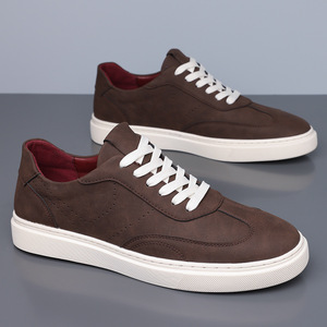 Zapatos casuales populares para hombre, zapatos sin cordones de estilo británico a la moda, zapatos casuales transpirables, ideales para el desplazamiento diario. - Product Image 2