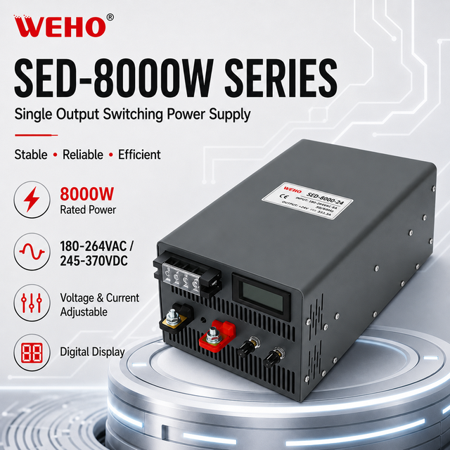 SED 8000W Switching AC/ DC Power Supply  Smps 24V 30V 36V 48V 60V 72V 96V 110V 150V 220V Voltage Current Adjustable Power Supply