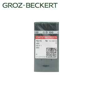 Aiguille à coudre Groz-Beckert 490 Eb X1 en acier pour machine à coudre, pièces d'équipement de traitement des vêtements - Product Image 1