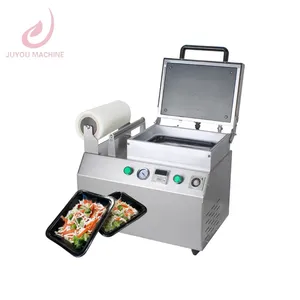 JY Hot sale Small Size Food Meat Map Tray Sealer Vacuum Film Skin Thermoforming Packaging Sealing Machine