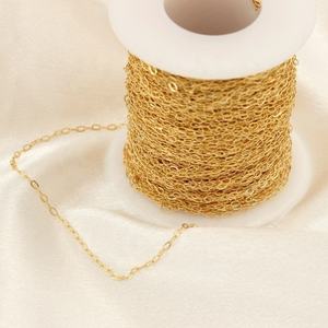 Catena GP US in Oro 14k Placcato, Stile Paperclip e Marina con Taglio Diamante, Gioielli Permanenti e Catene in Oro all'Ingrosso - Product Image 5